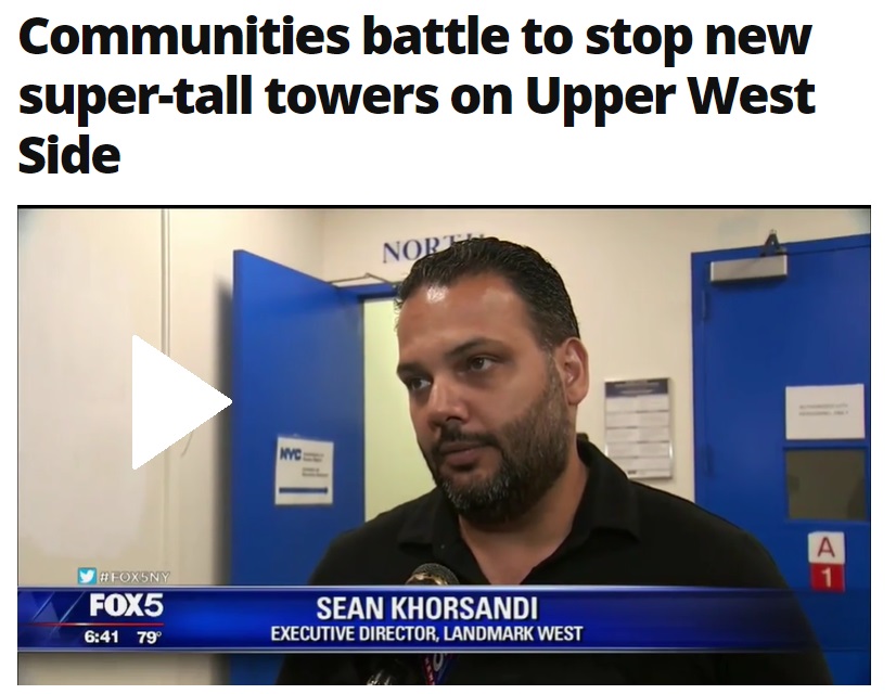 LW’s Sean Khorsandi on Fox5 re 50 W. 66th Street Supertall