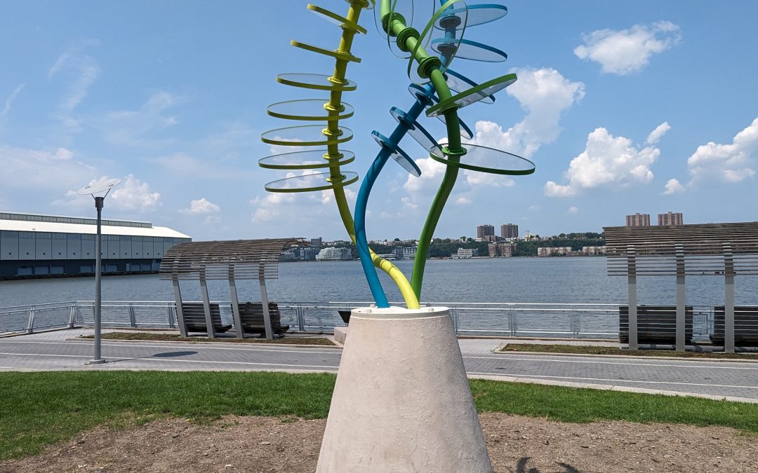 New Temporary Sculptures Arrive at Riverside Park South