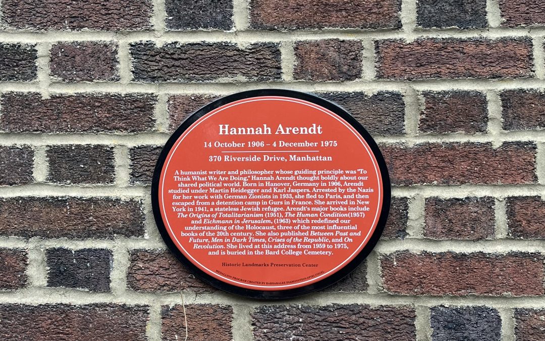 The UWS shows up to celebrate Hannah Arendt on her birthday!