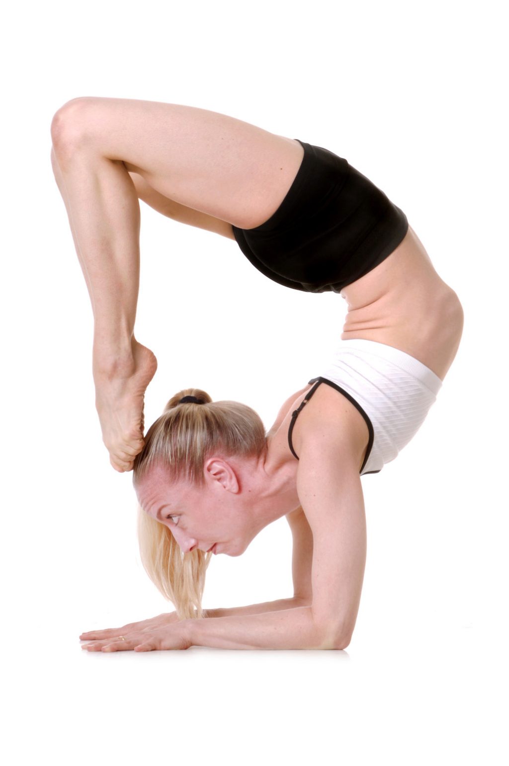 Photo of Tajhi LaComb-Wolpert in a yoga pose