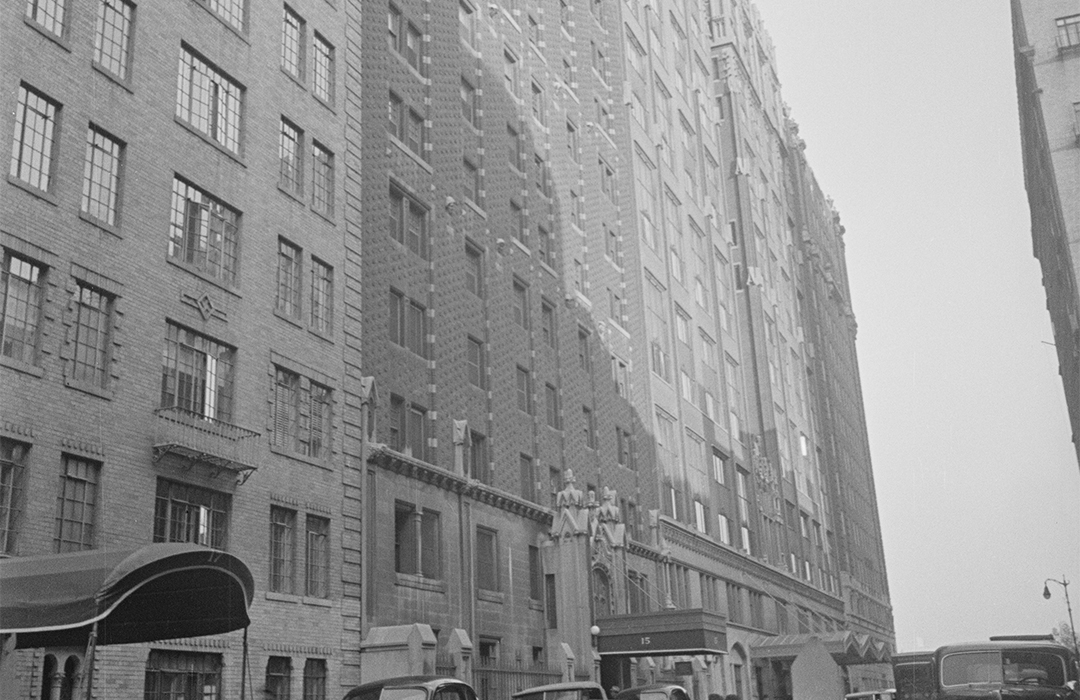 B&W photo of 1 West 67th Street