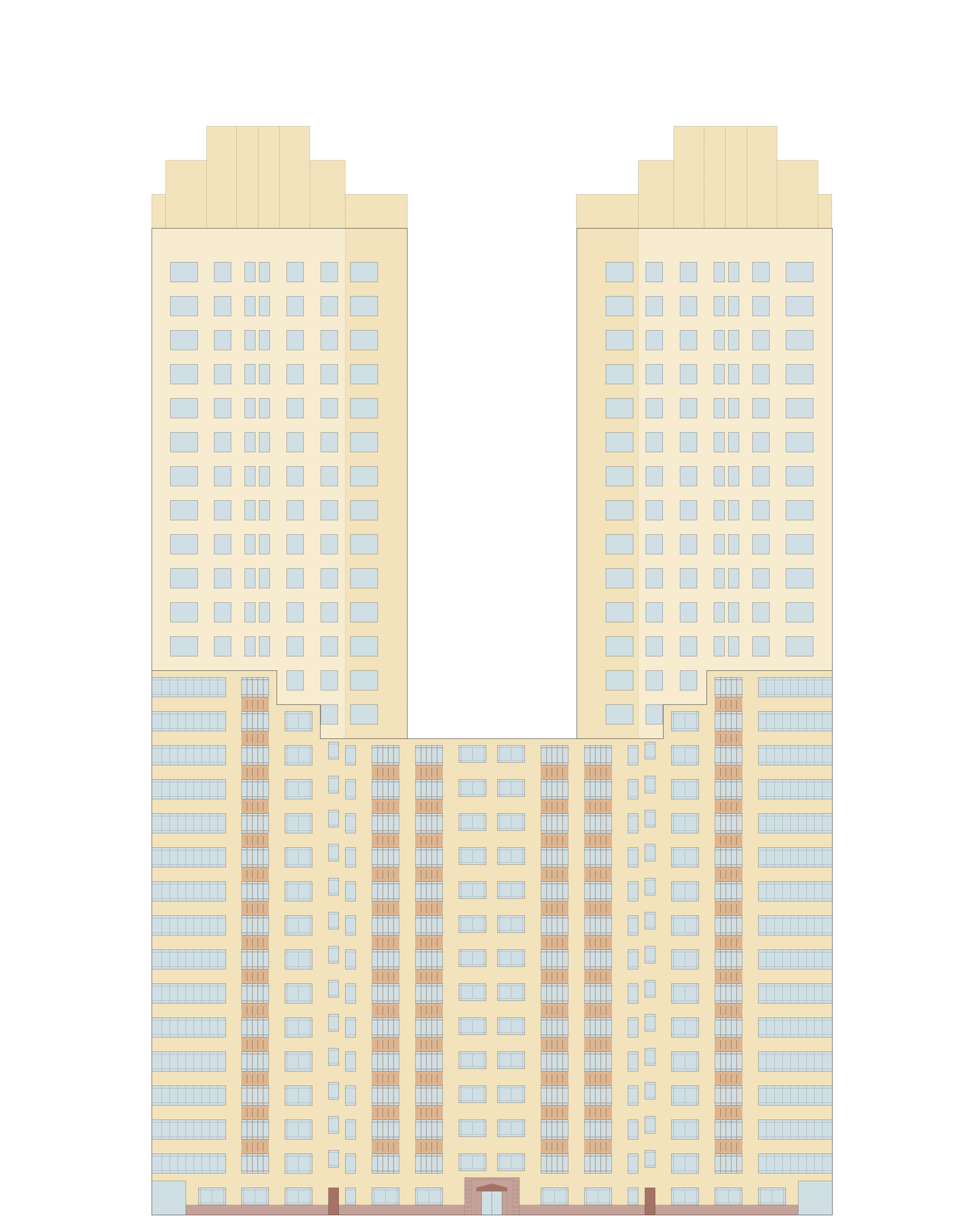 25 cpw Elevation of 211 Central Park West