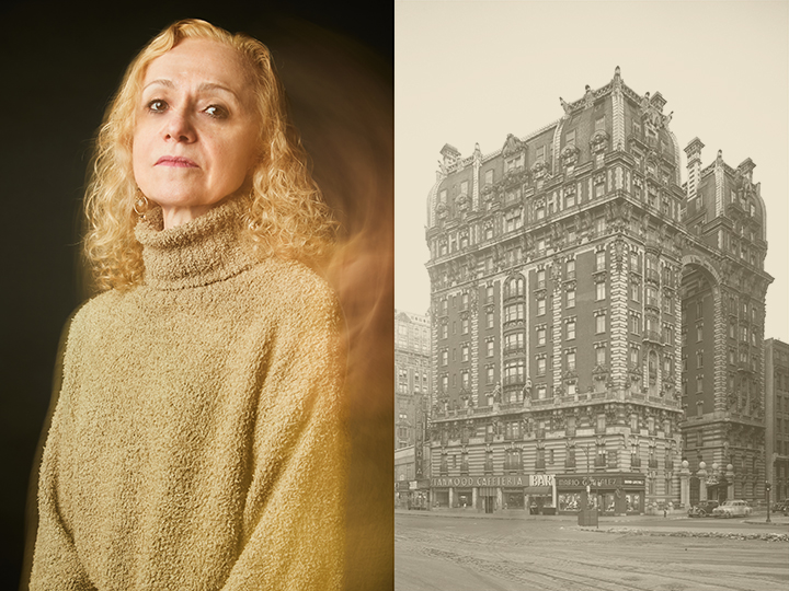 Dual color image of composer Stefania de Kenessy and the Dorilton