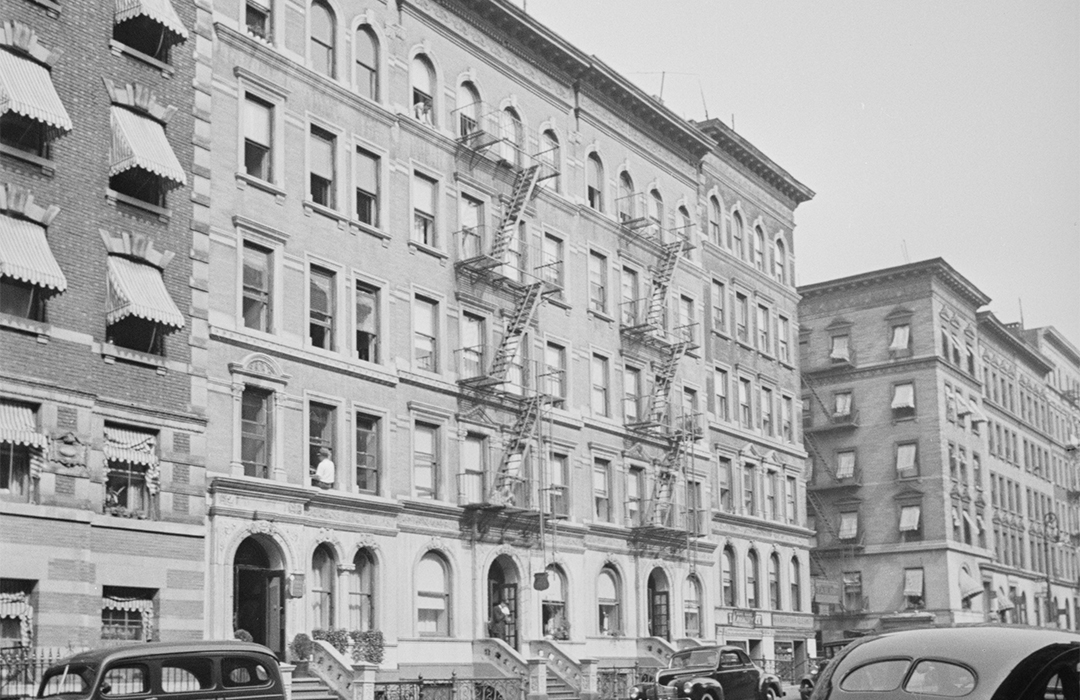 B&W NYC Tax Photo of 13 and 15 Manhattan Avenue