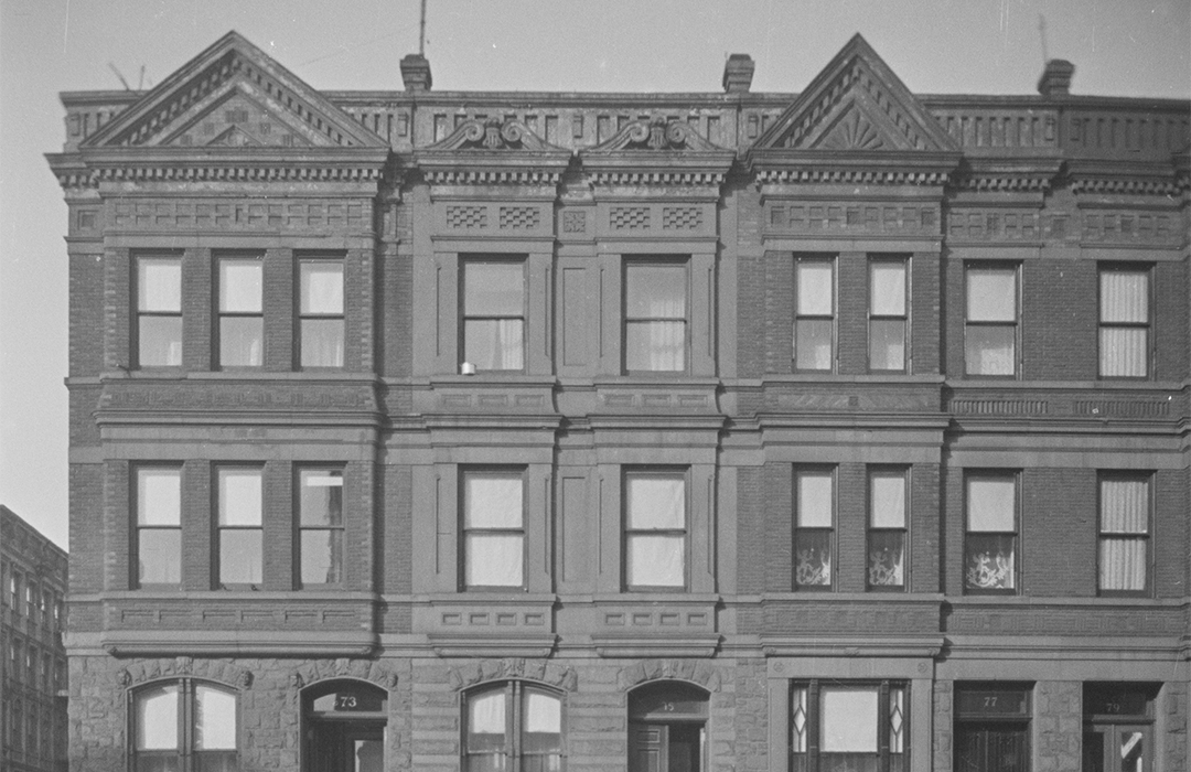 B&W NYC Tax Photo of 75 Manhattan Avenue