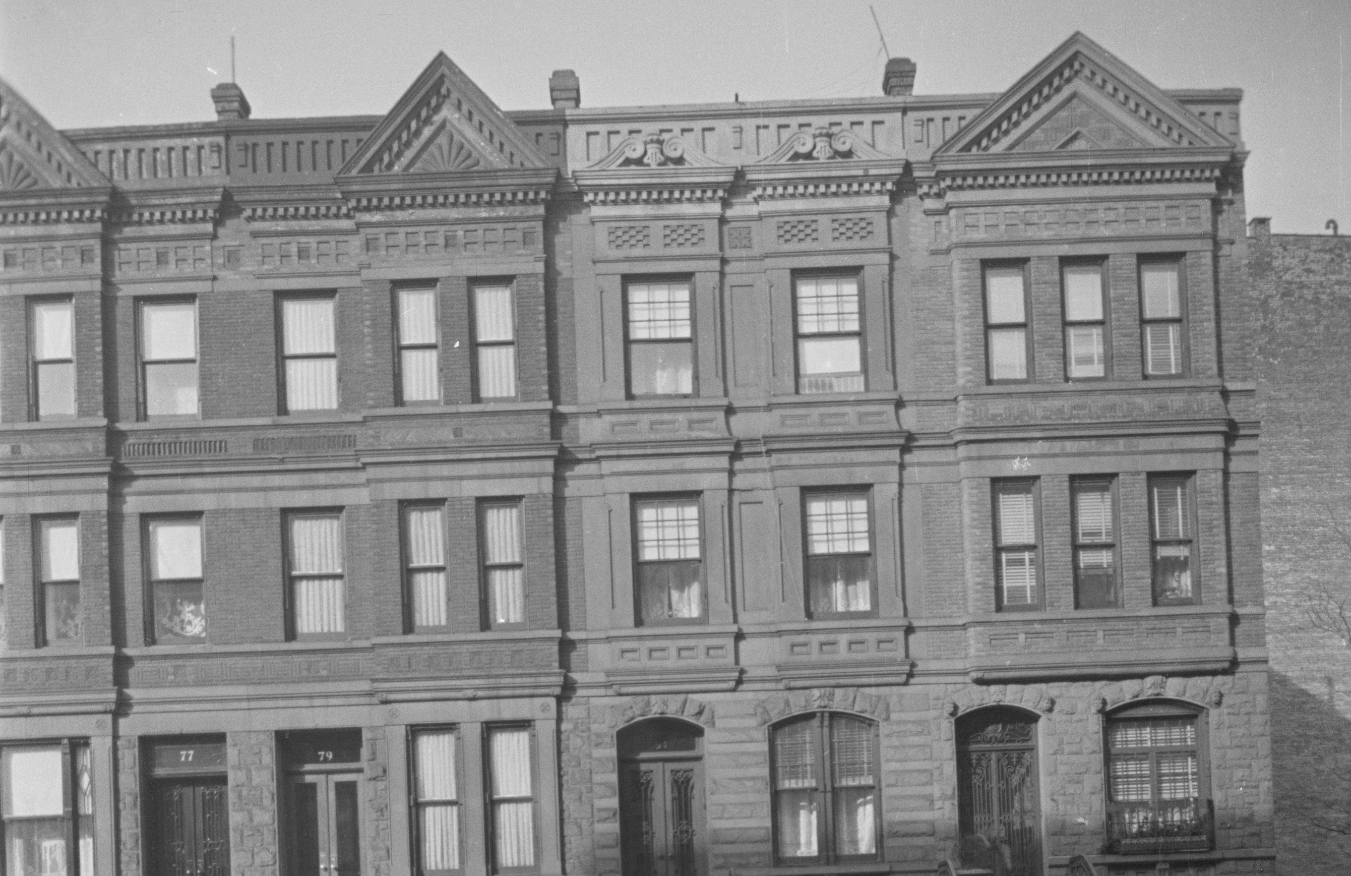 B&W Tax photo of 81 & 83 Manhattan Ave. Courtesy of NYC Municipal Archives.
